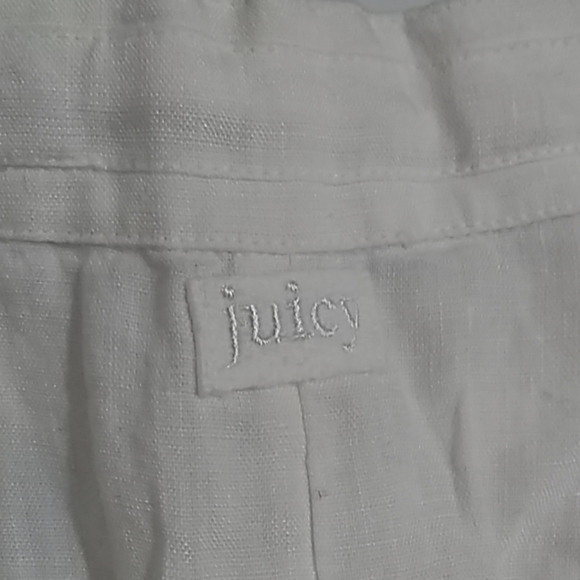 Juicy Couture Linen Crop Pant Size M NWT - Picture 8 of 8